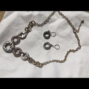 16” necklace and earring set